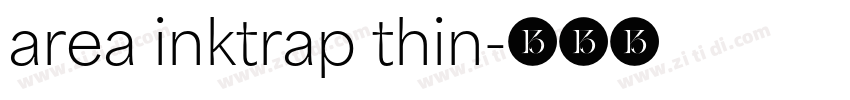 area inktrap thin字体转换